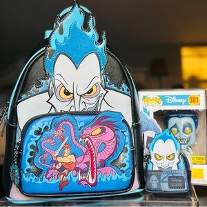 Disney Blue and Black Hades Kids Backpack